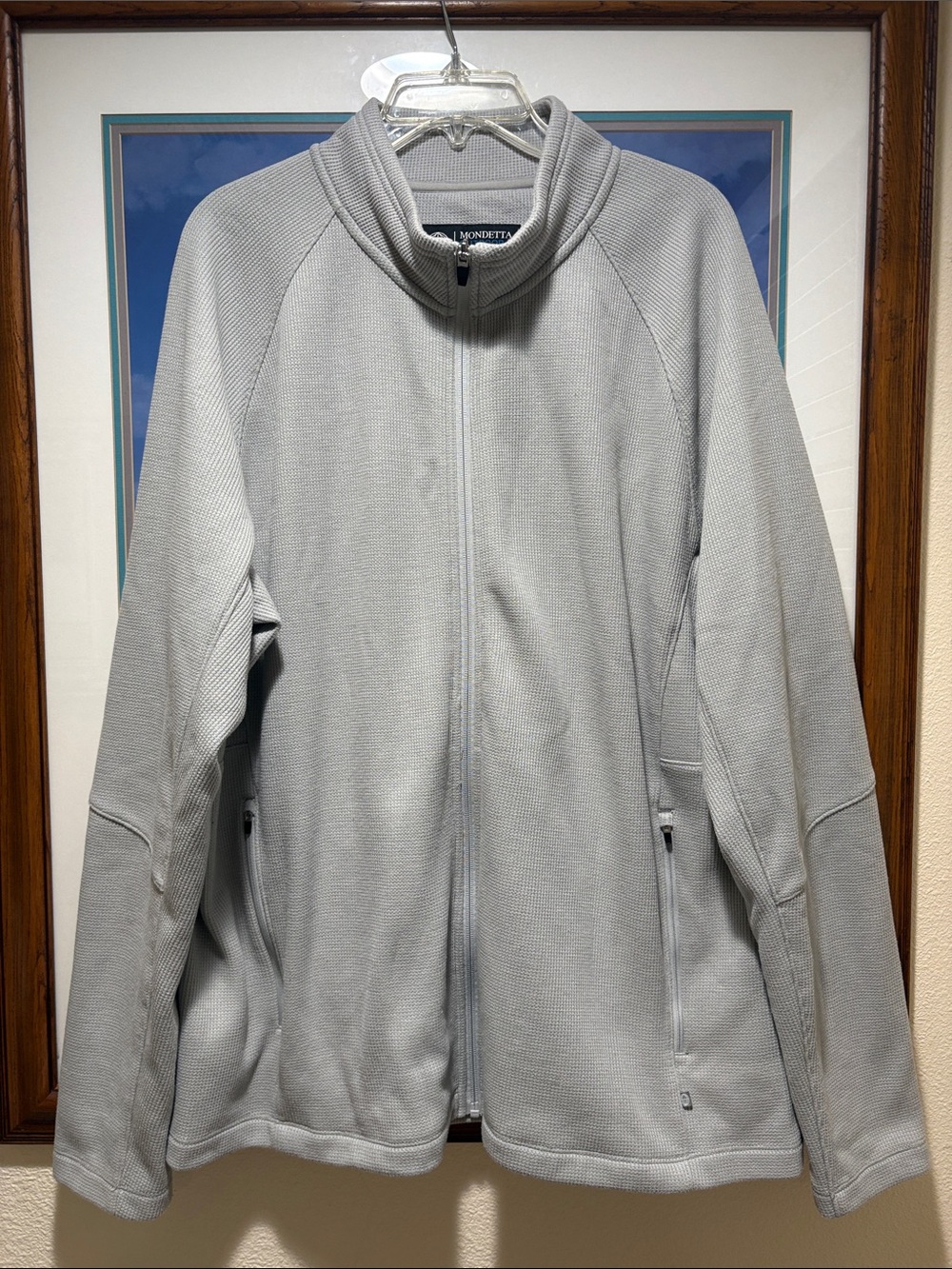 Mondetta Men’s Light Gray Full-Zip Utility Jacket